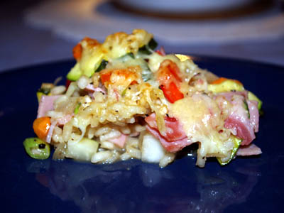 Gemüserisotto mit Schinken Gemüserisotto mit Schinken